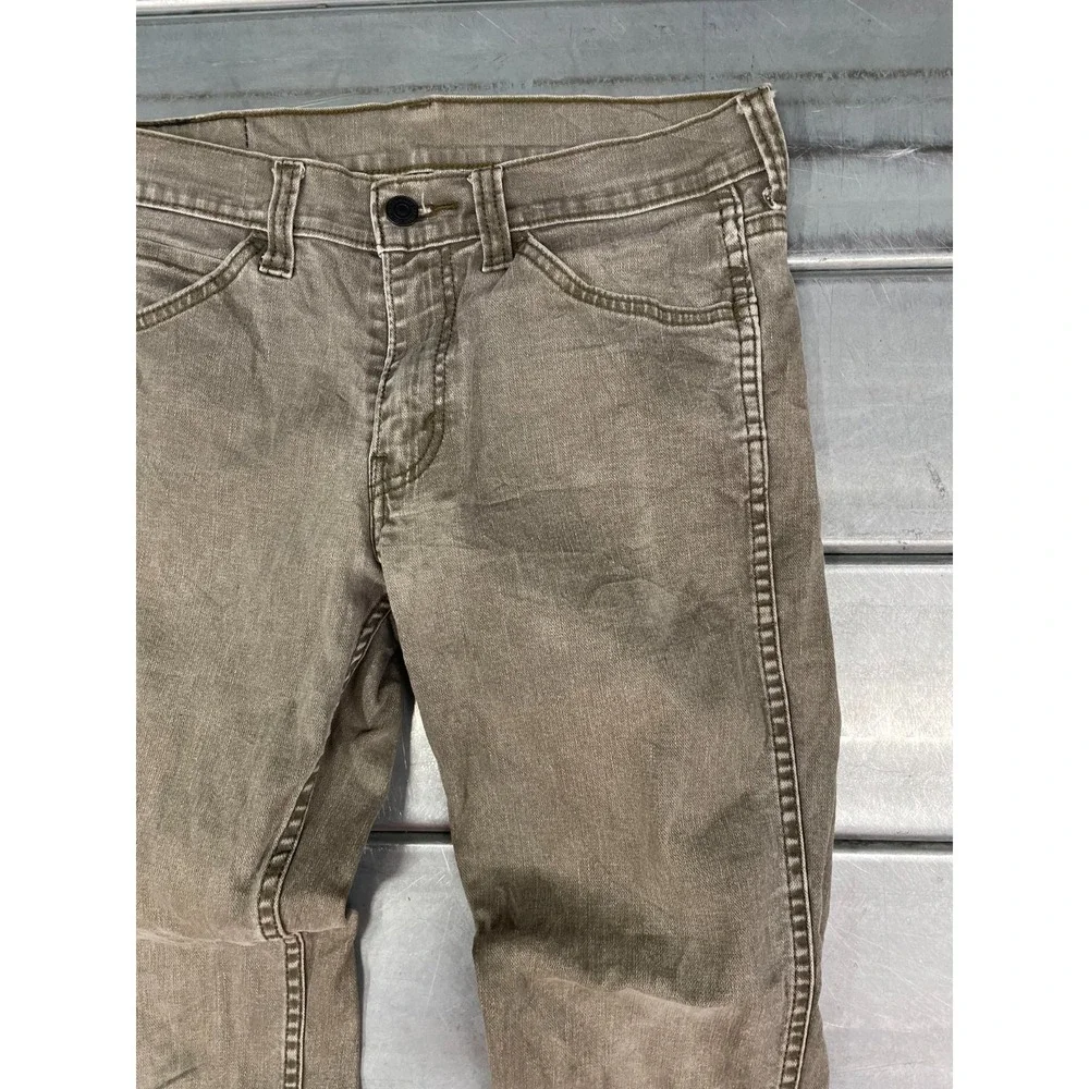 Levis 511 Jeans Mens 30X31 Brown Medium‎ Wash Denim Slim Straight Fit Faded